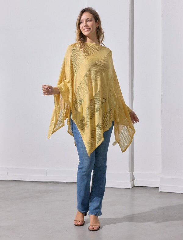 Poncho Lurex AMARILLO