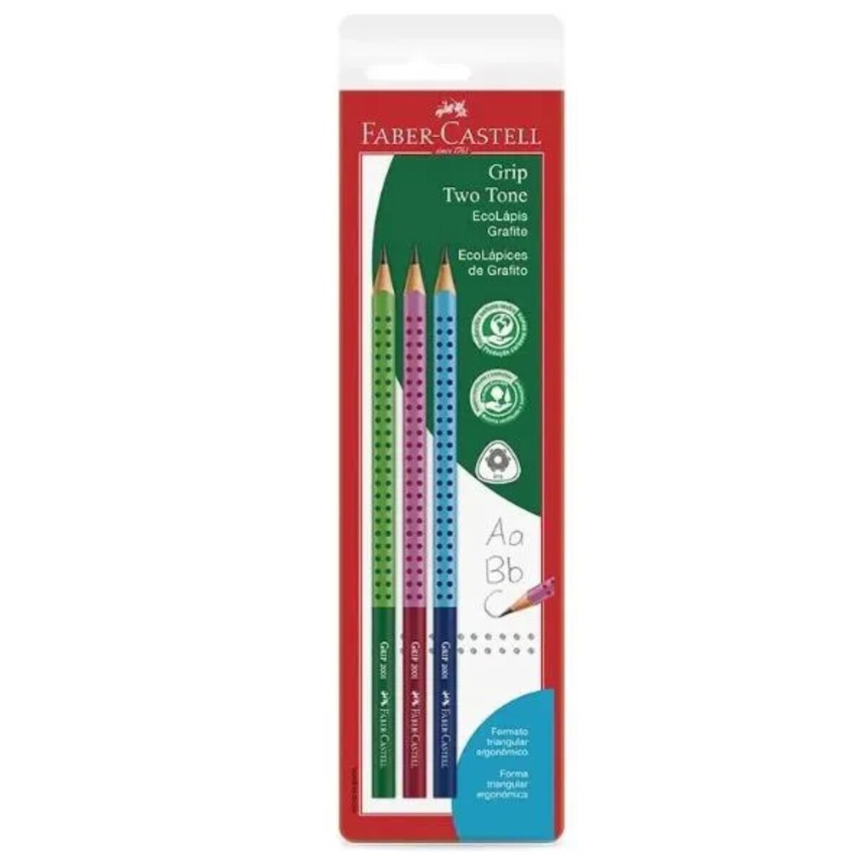 Set 3 lapices Eco Grip Faber-Castell - Surtido 