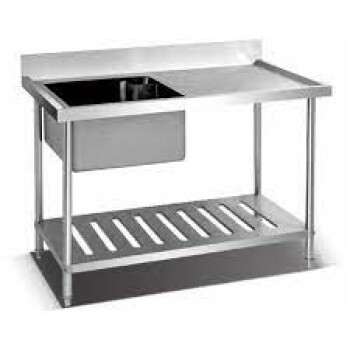 Mesada Acero Inox con Pileta 180 cm c/borde Flamemax Mesada Acero Inox con Pileta 180 cm c/borde Flamemax