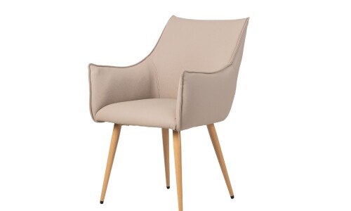 Butaca BRUNA en PU Beige