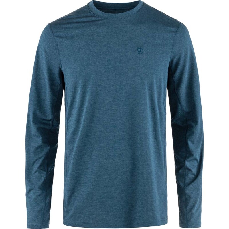 Polo Fjallraven Abisko Day Hike LS M Hombre Indigo Blue