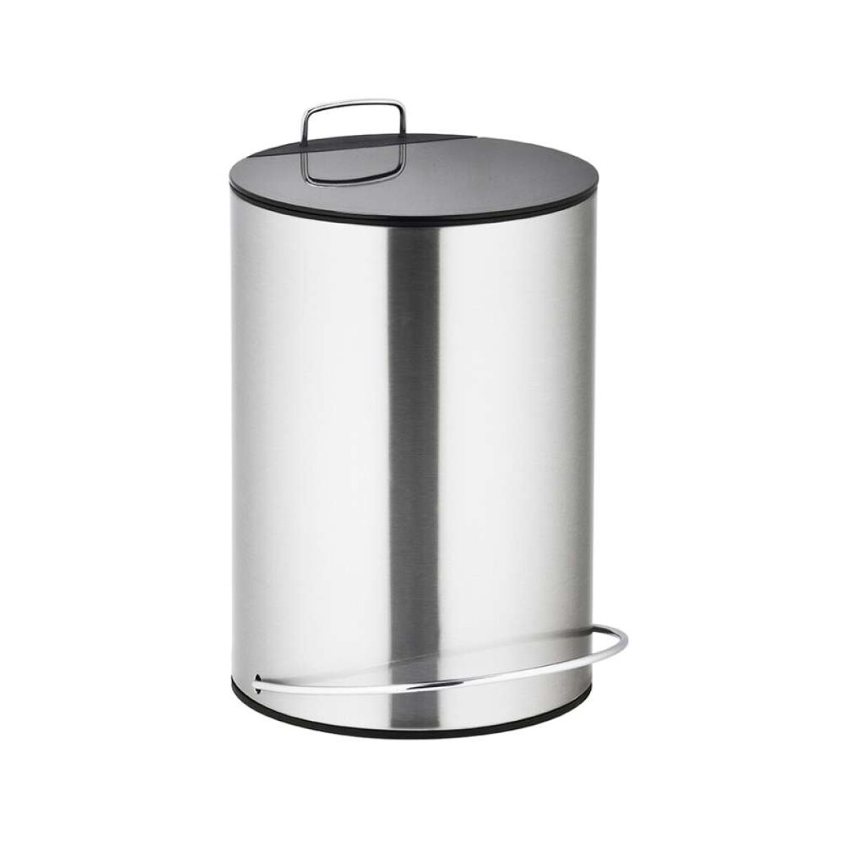 Papelera Acero Con Pedal Y Tapa Plastica - 5Lts 