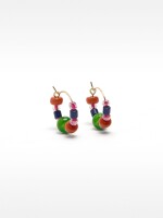 Aros Con Cristales multicolor