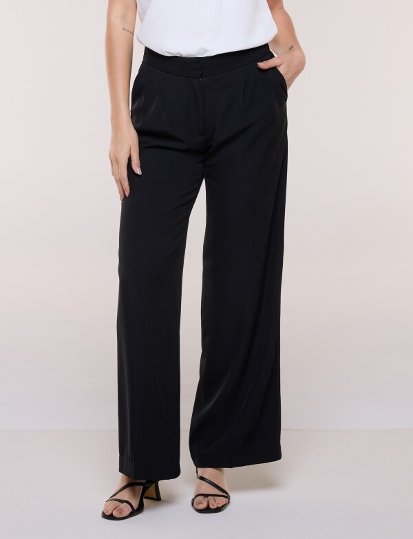 Pantalon Wide Leg NEGRO