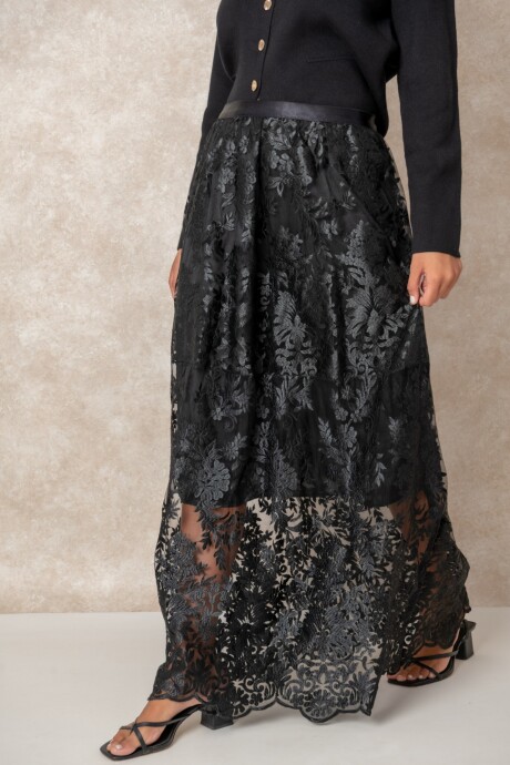 POLLERA RIOMILA Negro