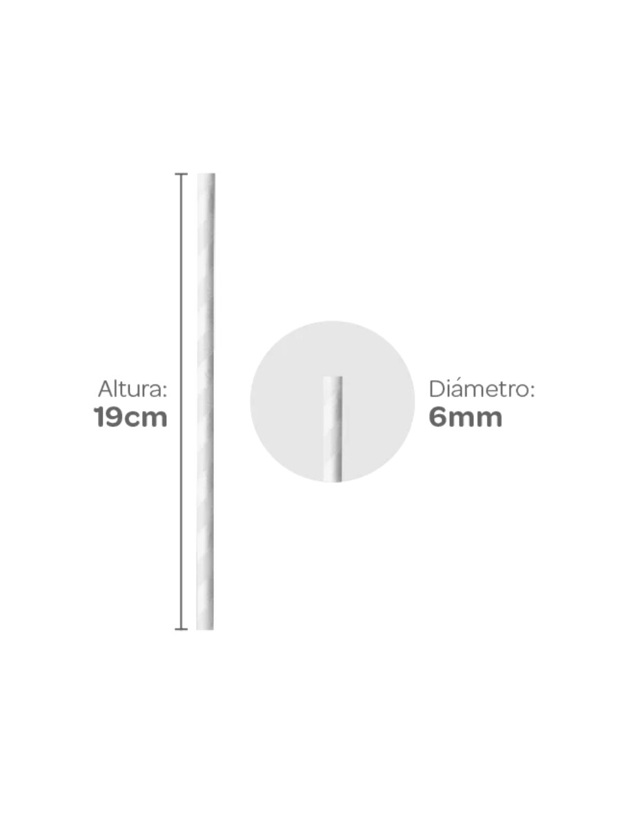 SORBITOS DE PAPEL blanco