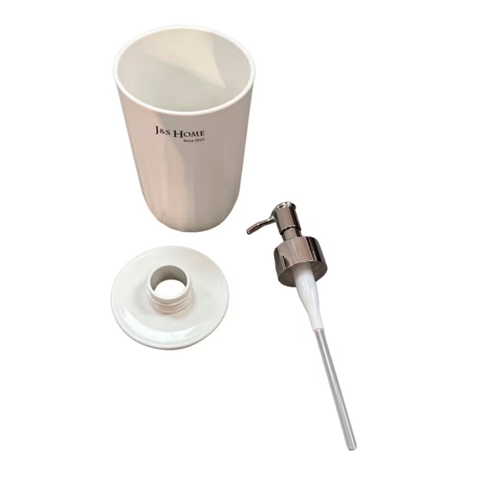 Dispensador de jabón Apoyo J&S HOME blanco Dispensador De Jabón Apoyo J&s Home Blanco