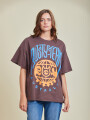 T-SHIRT ZURIA RUSTY MarrÓn