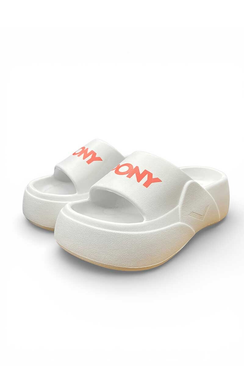 ZAPATILLA PONY PLATAFORMA DE FAJA Blanco