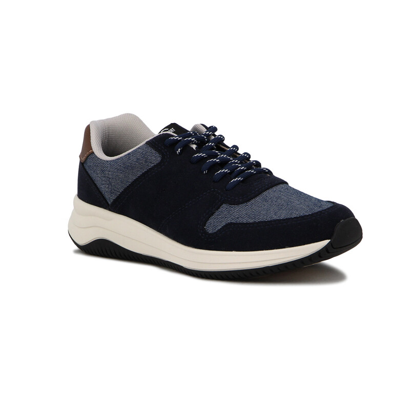 Br Sport Deportivo Casual Acordonado Marino-camel