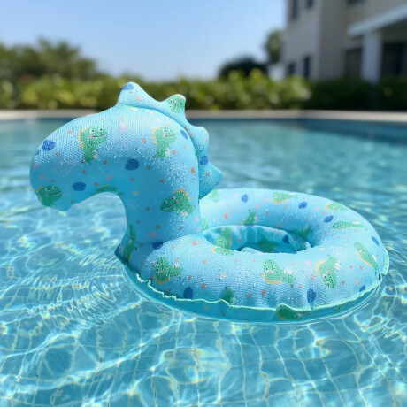 Flotador Infantil Asiento Inflable p/Piscina Recubierto Mesh Verde