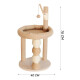 Rascador Para Gato Torre Con Felpa Forrado En Sisal Juego Beige