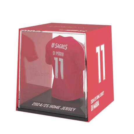 Camiseta Coleccionable de Fútbol Di María Benfica Con firma ROJO
