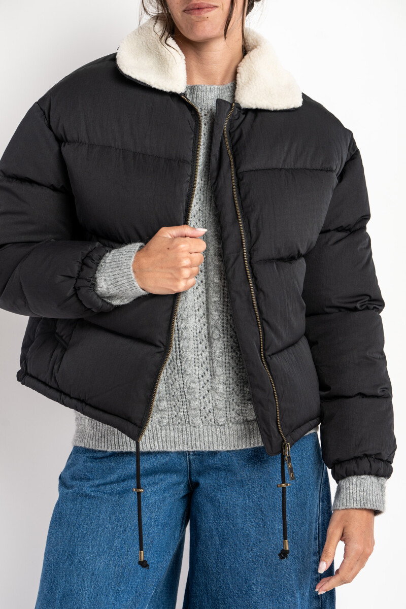 Campera Capitoneada - Negro 