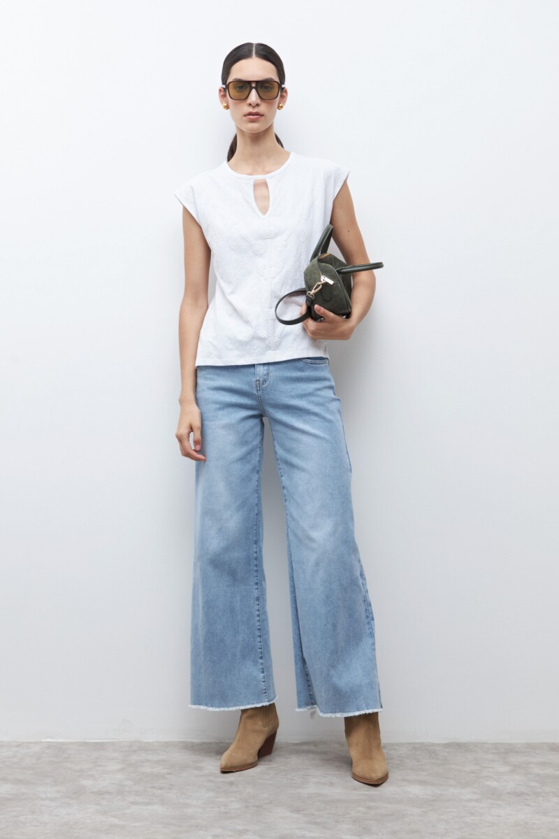 Remera estampada - blanco 