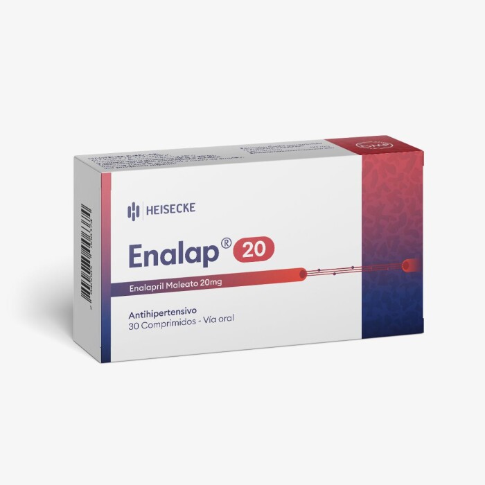 ENALAP 20 MG. CJ X 30 COMPRIMIDOS única