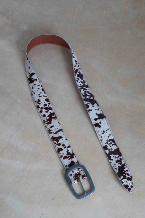 Total Print Belt Blanco / Plateado