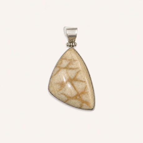Dije Coral Beige - Plata 925 Dije Coral Beige - Plata 925