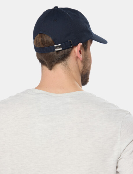 GORRO VISERA DE LONA CON PARCHE Azul