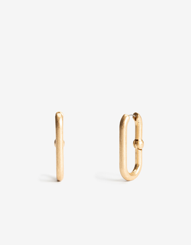 Aros Argollas Metal Aros Argollas Metal - Dorado Oro Amarillo
