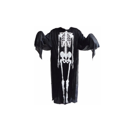 Disfraz esqueleto Halloween infantil con diseño brillante Negro