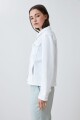 Campera clásica de jean blanco