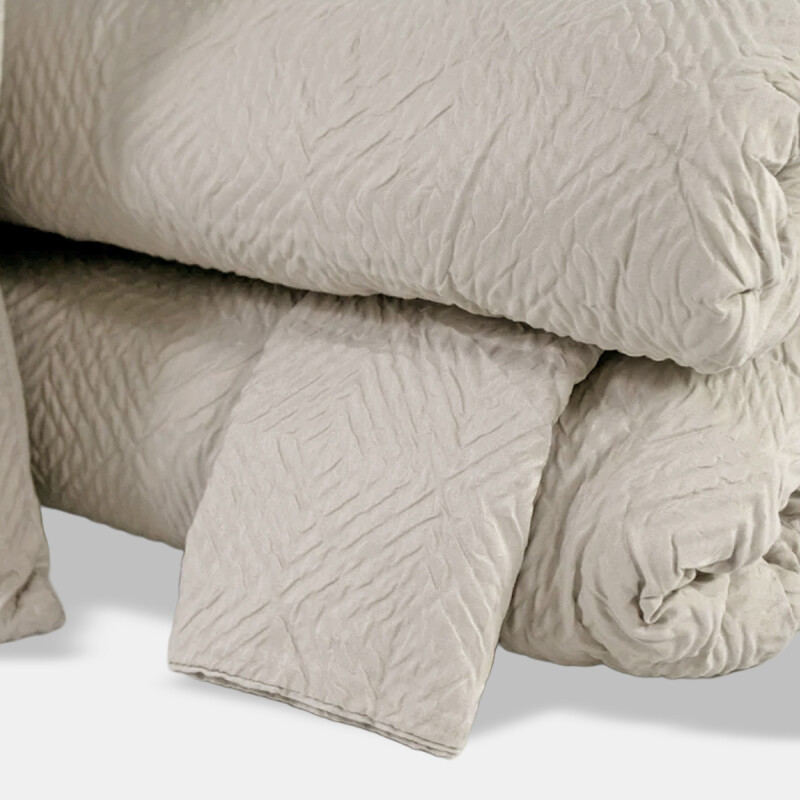 JGO EDREDON AVELLA BEIGE KING 264X229CM 5PZAS Unica
