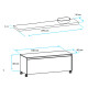 MOBILIARIO BAÑO MESADA MADERA GRIS 89.4X48X55 000