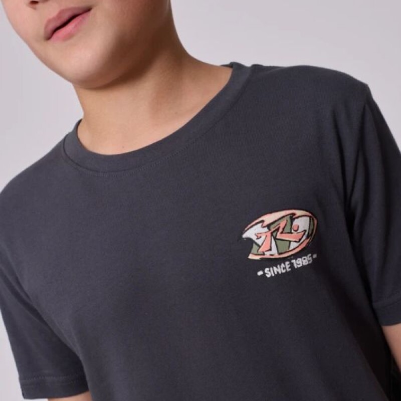 Remera MUNKE Rusty Gris Oscuro