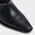 EMBERLYNX BLACK EMB CROCO LEATHER BLACK