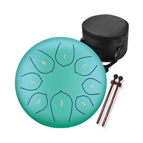 Tambor instrumento musical mediano Verde