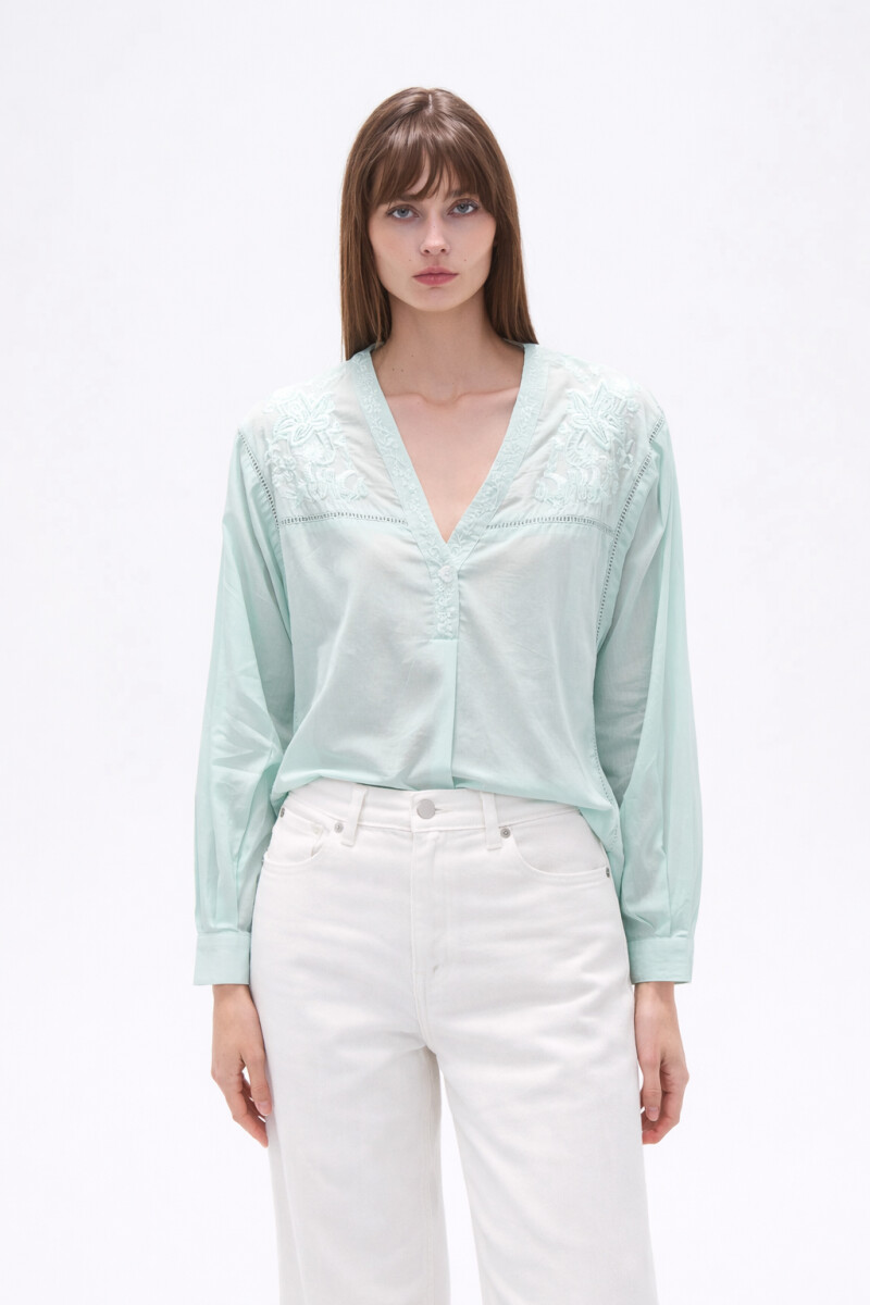 Blusa Tifone - Verde Agua 