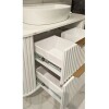 Mueble de baño Alice Suspendido 100cm Blanco con bacha de loza y botiquín Gabriela 90cm Blanco Mueble De Baño Alice Suspendido 100cm Blanco Con Bacha De Loza Y Botiquín Gabriela 90cm Blanco