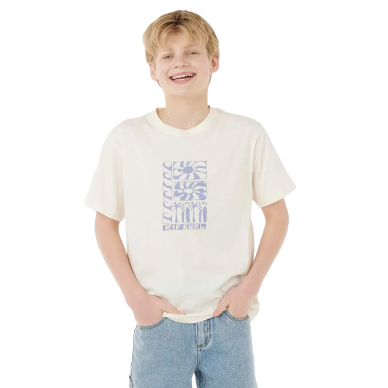 Remera Rip Curl Aots Ty Stacked Niño - Beige Remera Rip Curl Aots Ty Stacked Niño - Beige