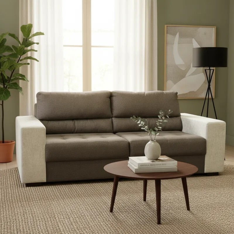 SOFA 3 CUERPOS EN TELA COMBINADA SOFA 3 CUERPOS EN TELA COMBINADA