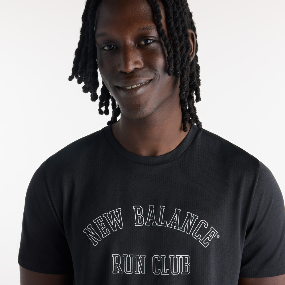 Grey Day Running Club T-Shirt Mens Black