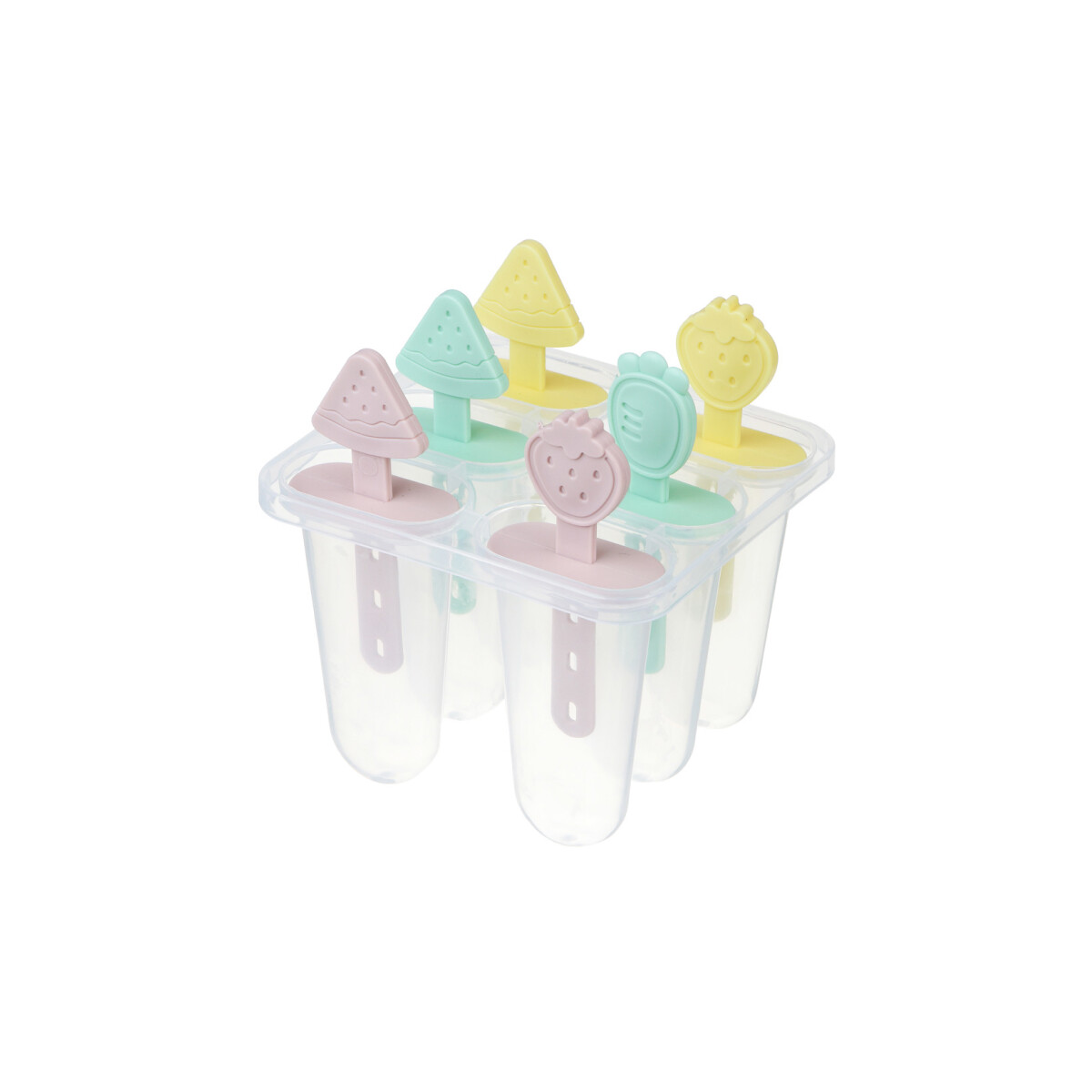 Set De 6 Moldes Para Helado Modelo Frutas 