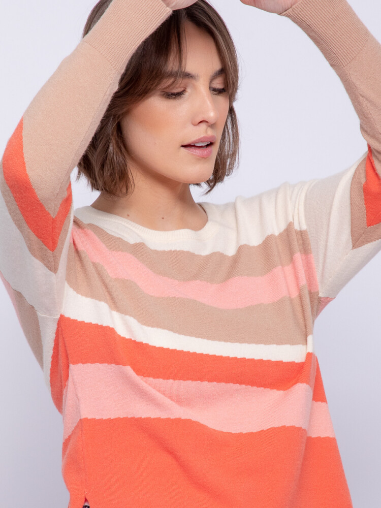 SWEATER LUPE Coral Oscuro