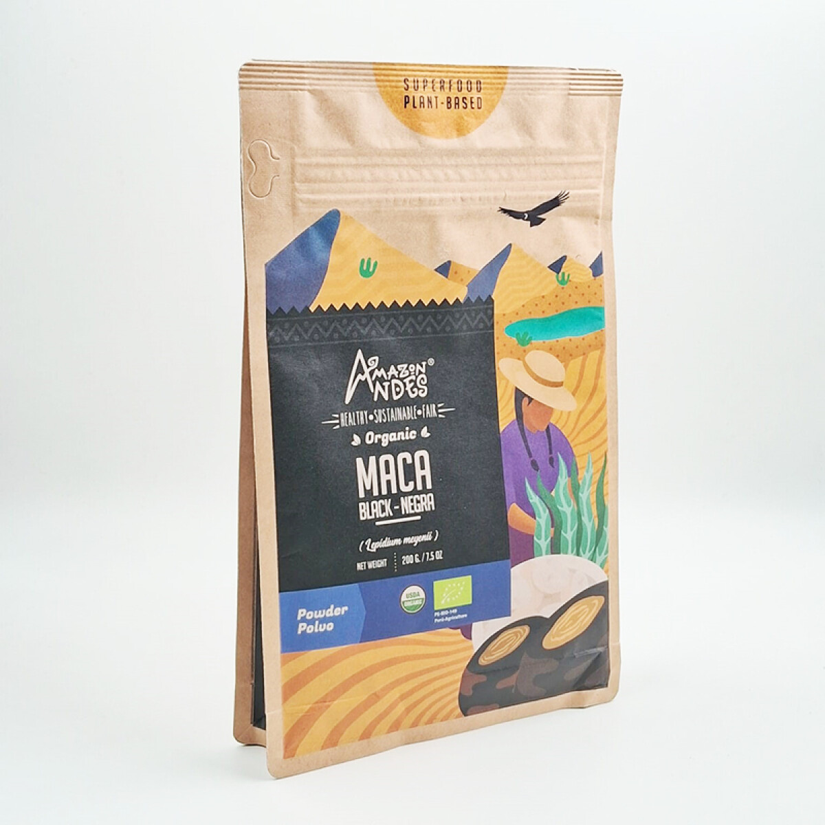 Maca peruana 200 g - Negra 