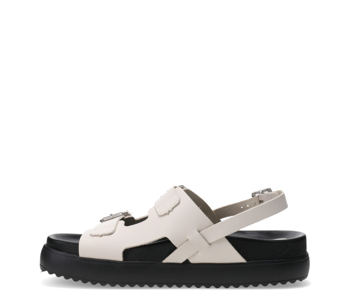 Sandalia con hebillas Offwhite