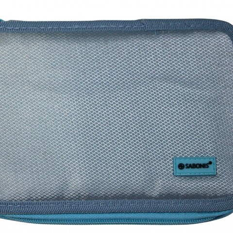 CARTUCHERA SABONIS DE 3 PISOS SIN UTILES CELESTE