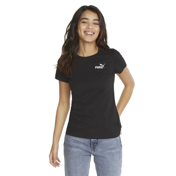 Remera Puma Cut Off Logo de Mujer - 848331 01 Negro