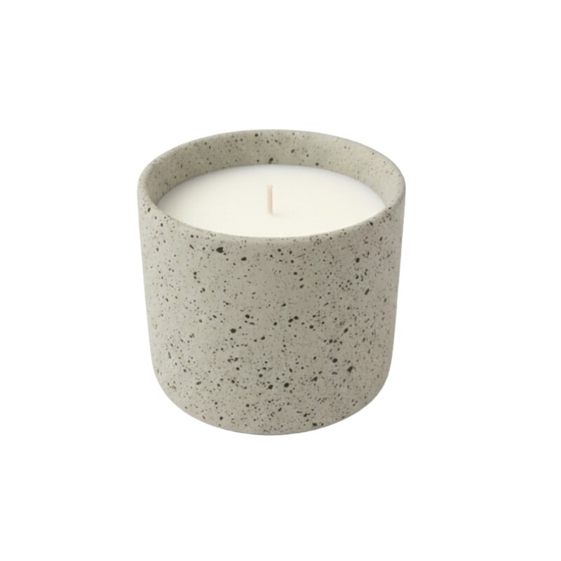 VELA EN POTE GRIS 11X11X10CM Unica