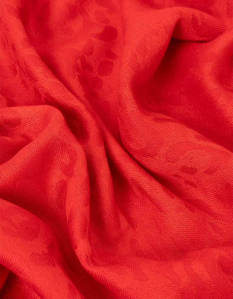 Pashminas Pashmina Animal Print - Rojo Medio