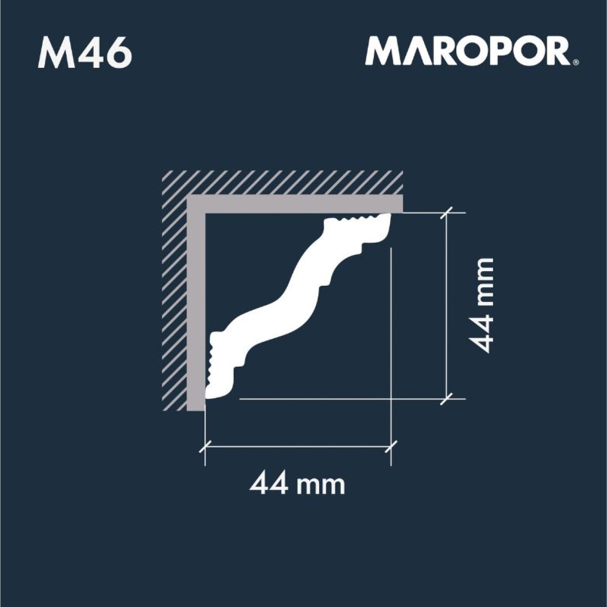 Moldura de poliestireno M46 Maropor Moldura de poliestireno M46 Maropor