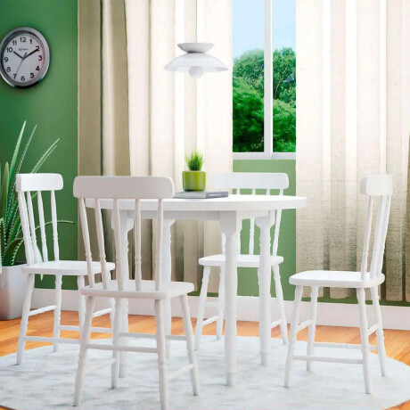 Mesa redonda 105x76 Linea Parma Blanco