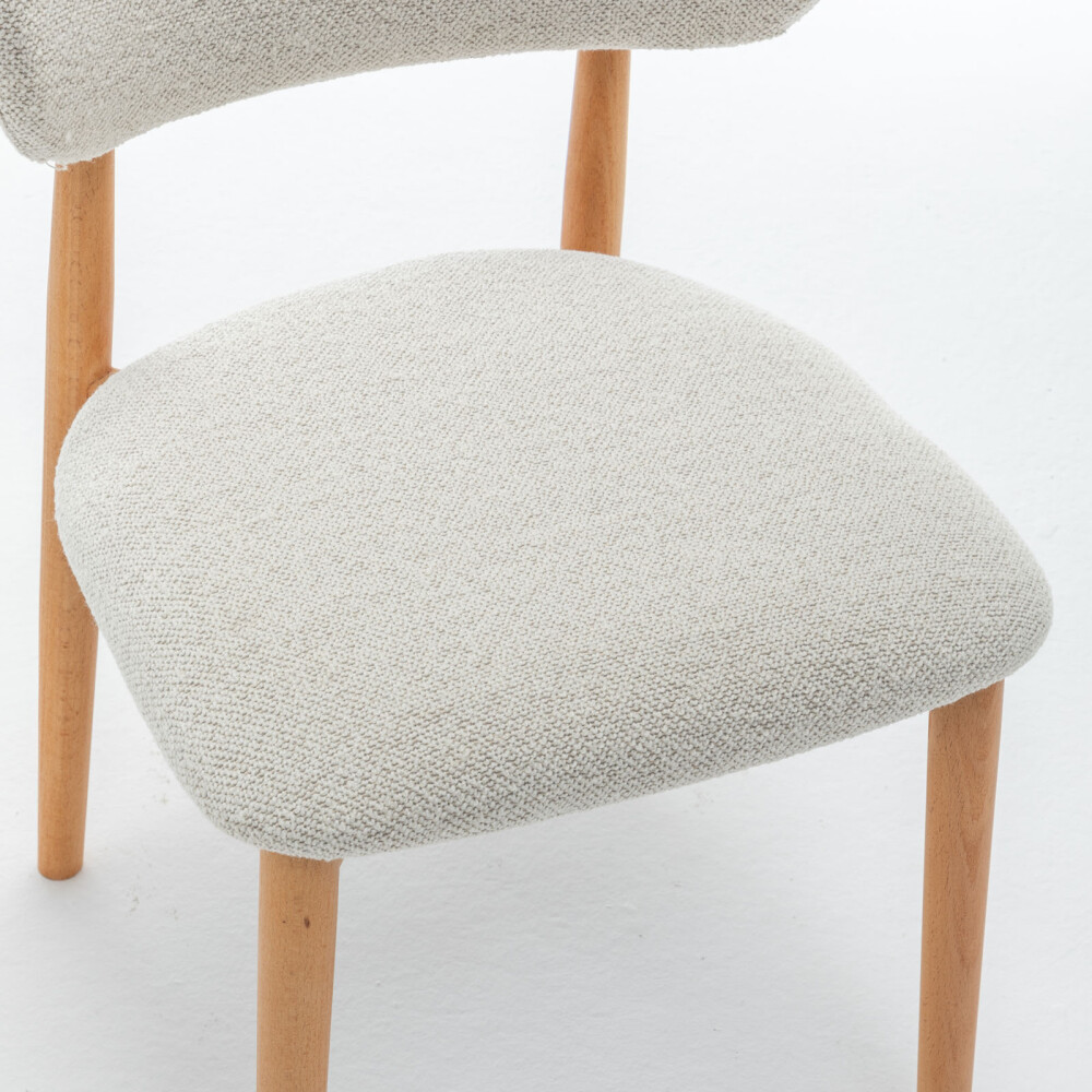 SILLA DE COMEDOR MADERA NATURAL-BEIGE SARAH