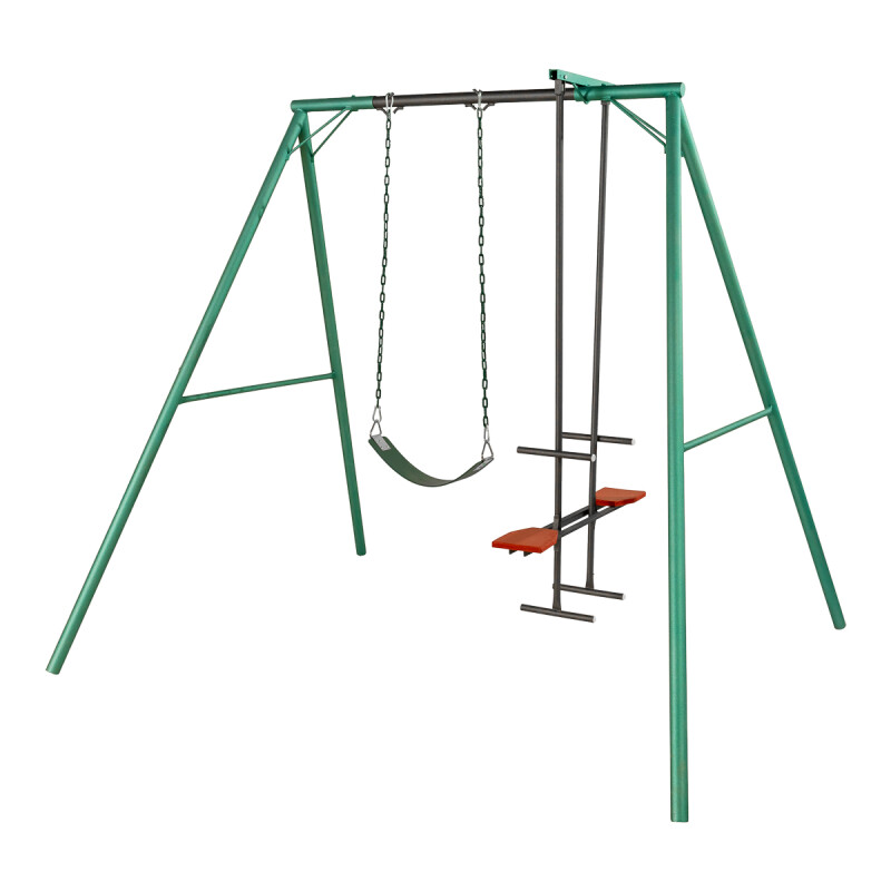 Hamaca de Plaza con caballito y hamacas de cincha, altura 2,15 mts Hamaca de Plaza con caballito y hamacas de cincha, altura 2,15 mts