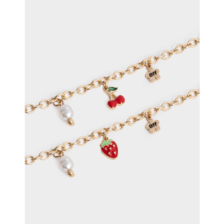 Pulseras Infantiles Multi dijes Dorado