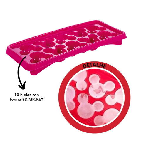 Cubeta Plástica para Hielo Forma 3D Minnie U